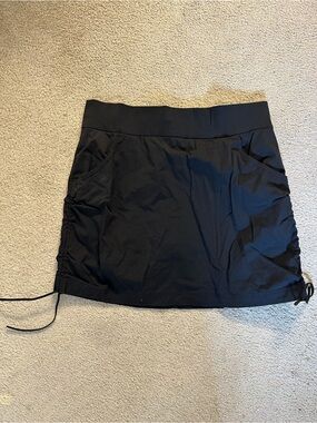 Columbia Black Drawstring Mini Skort
